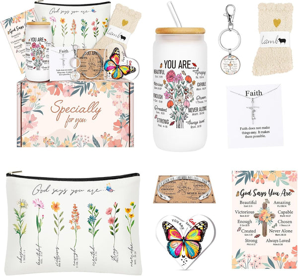 12PCS Christian Gifts for Women Faith,Inspirational Gifts for Women,Christian Birthday Gifts,Spiritual Religious Gifts, Get Well Soon Gifts for