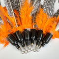 Cat Feather Toys Refill, 6 Pieces Cat Wand Attachments Da Bird Feathers Toy for Indoor Cats 6 PCS Cat Toy Feather Refills
