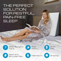 Kolbs Bed Wedge Pillow for Sleep Apnea, Sleeping Comfort, Relaxing, Acid Reflux, Heartburn and Back Pain Relief. Cushion for Sitting up in Bed.