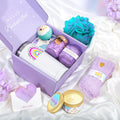 Gifts for Women, Get Well Soon Care Package,Feel Better Gifts for Women 8pcs Lavender Birthday Baskets for Her Mom, Sister, Female Friends