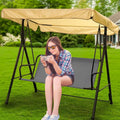 Outdoor Porch Patio Swing Seat Cover, 600D Thickened Oxford Waterproof Swing Cushion Protection Covers Replacement for Outdoors Garden Yard