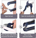 Bates- PVC Pipe Cutter, Cuts up to 1-5/8", Navy Blue Ratcheting PVC Pipe Cutter Tool, Pipe Cutters PVC Pipe Shears, Plastic Pipe Cutter, PEX Pipe