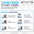 Purity Eyeglass Lens Cleaner Kit - 2 x 8oz and 1 x 2oz Lens Cleaner Spray Bottle + 2 Microfiber Cleaning Cloths - Safe for All Lenses (AR Coated