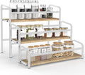 Spice Rack Organizer for Countertop , 3-Tier Spice Storage Holder with Magnetic Connetion for Kitchen , Durable Syrup Rack with Fall Protection