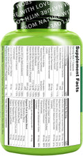 NATURELO Mens Multivitamins - One Daily Multivitamin for Men with Vitamins, Minerals & Organic Whole Foods, Boost Energy & Health, Non-Gmo, 120