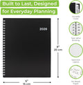 Walldeca 2025 Annual Weekly Planner, Weekly & Monthly Planner, Jan 2025 - Dec 2025 | Flexible Cover, Notes Pages, Twin-Wire Binding (2025 (8 X