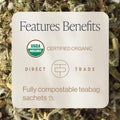 Rishi Tea Lavender Mint Organic Herbal Sachet Tea Bags, Caffeine Free, 15ct Lavender Mint 15 Count (Pack of 1)