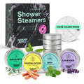 Aromatherapy Shower Steamers Gift Set – Mint, Eucalyptus, Sandalwood, Lavender – Essential Oil Vapor Shower Tablets, Individually Wrapped Melts,