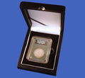 Guardhouse Wood Display Box for NGC/PCGS/Premier/Little Bear Elite Coins in Certified or Certified Style Holders/Slabs (Single Coin, Matte Black