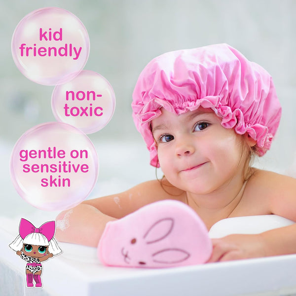 L.O.L. Surprise! 4pc Bath Bomb Set - Non-Toxic, Kid-Safe Bath Bombs for Girls, Spa Gifts & Bath Accessories for Kids