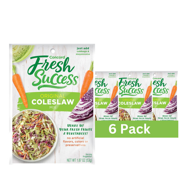 Concord Foods All-American Coleslaw Seasoning Mix, Tangy, Sweet-Tart Blend for C