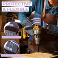 HANDLANDY Women Safety Work Gloves Utility Touch Screen Working Grip Glove for Yardwork Gardening Breathable Mechanic Gloves
