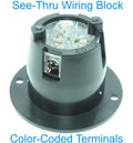 Journeyman-Pro 5278 15 Amp 120-125 Volt, NEMA 5-15 Flanged Inlet, Black Commercial Grade, 2 Pole-3 Wire, Straight Blade Plug Charger Receptacle No