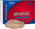 Alliance Rubber 26649 Advantage Rubber Bands Size #64, 1/4 lb Box Contains Approx. 80 Bands (3 1/2" x 1/4", Natural Crepe) Beige Beige 1/4 Pound 3