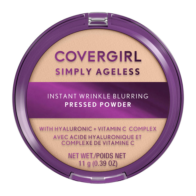 Covergirl Simply Ageless Instant Wrinkle Blurring Pressed Powder, Fair Ivory, 0.