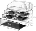 ZHIAI Stackable Organizer, Acrylic Cosmetic Organizer for Dresser, Vanity, Kitchen Cabinet, Bathroom, Under Sink, Home Organization and Storage (1
