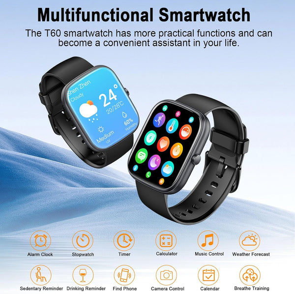 Smart Watch for Men Women, 2025 HD 1.91" Smartwatches (Answer/Make Call), 112+ Sports Modes Fitness Activity Tracker, Calories/Heart Rate/Sleep