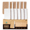 Plant-Based Kitchen Sponges - FSC Certified and PETA Approved, Natural, Eco-Friendly, Biodegradable Sisal Hemp Sponges for Dishes, Cleaning Sponge