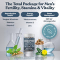 Eu Natural Conception for Him - Male Fertility Supplements with Ashwagandha, Folate & Zinc - Sperm Count, Motility & Strength Support - Fertility