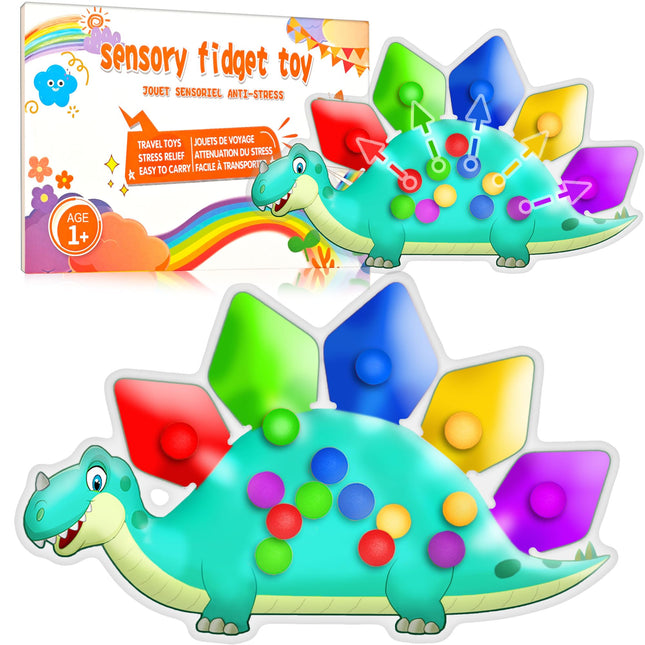 Dinosaur Color Sorting Sensory Toy Gift for Toddler Activities Toy Fine Motor Ma
