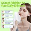 Extra Thick Disposable Face Towel, 100% Pure Cotton Face Towelettes Disposable, Ultra Soft Face Cloths for Sensitive Skin, Makeup Remover Dry