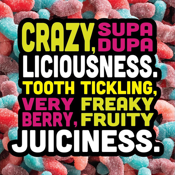 Trolli Sour Brite Crawlers Candy, Very Berry, Sweet and Sour, Gummy Worms, 7.2 oz Very Berry 7.2 Ounce (Pack of 1)