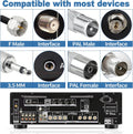 Bingfu FM Radio Dipole Antenna for Stereo Receiver Indoor Pioneer Onkyo Yamaha Marantz Bose Wave Music System Home FM Radio AV Audio Video Home