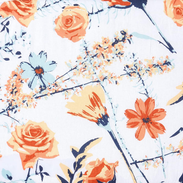 Juvale Ironing Board Cover & Pad - Standard Size 15 x 54 in, Multicolor Floral Print - Extra-Thick Laminated Cotton & Foam Padding with Drawstring