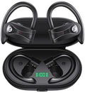 Wireless Earbuds 4 Mic Clear Call Bluetooth Headphones Wireless Charging Case Stereo Bass Sound 60H Playtime over Ear Earphones LED Digital