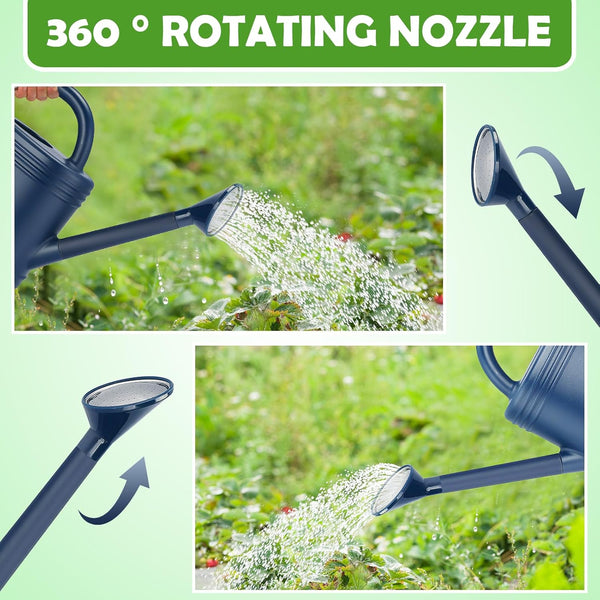 1 Gallon Watering Can for Indoor Plants, Garden Watering Cans for Outdoor Plant House Flower, Modern Plant Watering Can Large Long Spout with