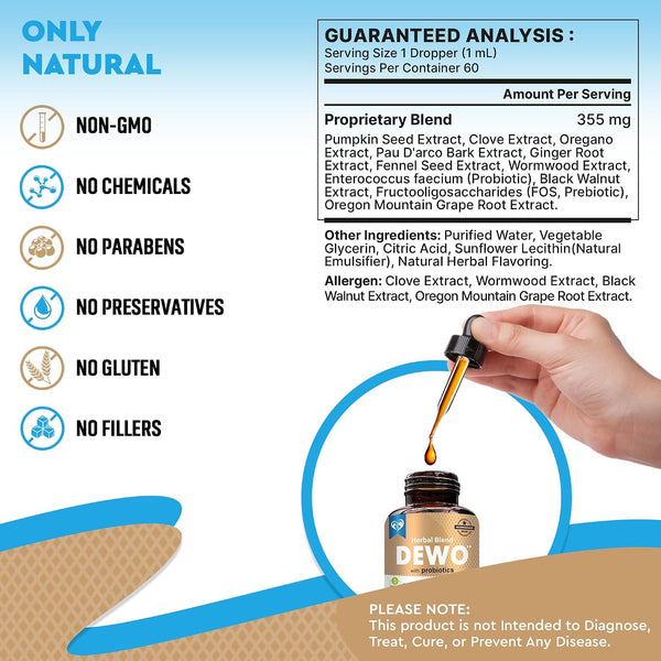 Natural Intestinal Defense for Dogs & Cats – Herbal Cleanse with Black Walnut & Probiotic – Promotes Healthy Gut & Flora Balance – Advanced Broad
