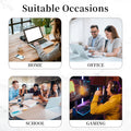 Hancynir 2Pcs Funny Mouse Pad, Dumpster on Fire Round Mousepad for Desk 00-2 Dumpsters Blue & Green