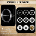 63PCS Silver Dollar Coin Holder, Clear Coin Capsules, Coin Holders for Collectors, Plastic Coin Case for Morgan Silver Dollar, Coin Protectors