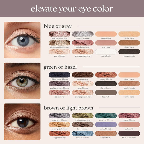 Julep Eyeshadow 101 Cream to Powder Waterproof Shadow Stick - Stone Matte - Long-Lasting, Crease-Proof, Matte Eyeshadow with Built-In Smudger