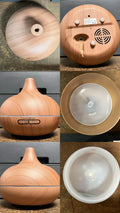 Ultimate Aromatherapy Diffuser & Essential Oil Set - Ultrasonic Top 10 Oils Modern with 4 Timer 7 Ambient Light Settings Therapeutic Grade Lavender