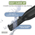 Wahl Micro Groomsman Battery Personal Trimmer for Hygienic Grooming with Rinseable, Interchangeable Heads for Eyebrows, Neckline, Nose, Ears, &