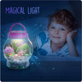 Dan&Darci Light-Up Unicorn Terrarium Kit for Kids - Kid Birthday Gifts - Best Unicorn Toys & Activities Kits Presents - Arts & Crafts for Girls &