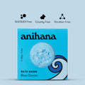 ANIHANA Bath Bomb with Coconut Oil, Paraben Free, Hand-Crafted Luxury Fizzers, Refreshing Blue Ocean Scent, 6.3 oz 1 Count (Pack of 1) Blue Ocean