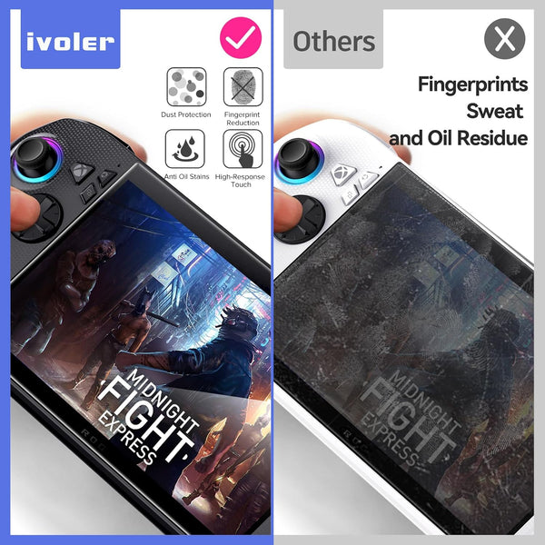 ivoler 3-Pack Screen Protector for ASUS ROG Xbox Ally X/ROG Xbox Ally Handheld 2025, Tempered Glass, 7 inch Full Coverage, Transparent Ultra HD,