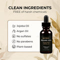 Golden Grooming Beard Oil for Men - Natural Beard Conditioner with Sweet Almond, Golden Jojoba & Argan Oil - Hydrating Beard Softener with Vitamin