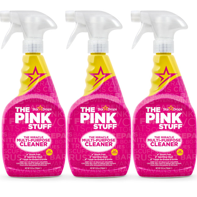 Stardrops - the Pink Stuff - the Miracle Multi-Purpose Cleaning Spray 750Ml 3-Pa