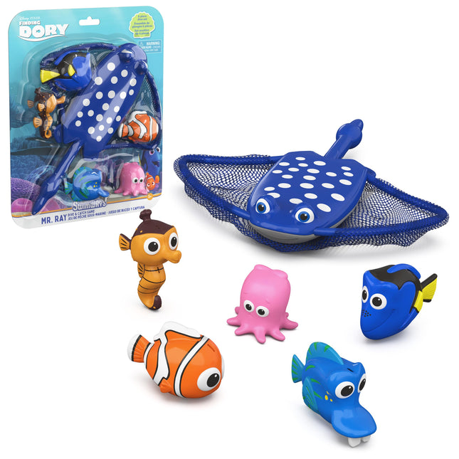 Swimways Disney Finding Dory Mr. Ray'S Dive and Catch Game, Bath Toys and Pool P