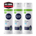 NIVEA MEN Sensitive Shave Gel, No Drying Alcohol, Mulitpack, 3 x 7 OZ