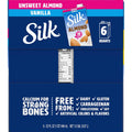Silk Shelf-Stable Almond Milk, Unsweetened Vanilla, Dairy-Free, Vegan, Non-GMO Project Verified, 1 Quart (Pack of 6) Unsweetened 32 Fl Oz (Pack of 6)