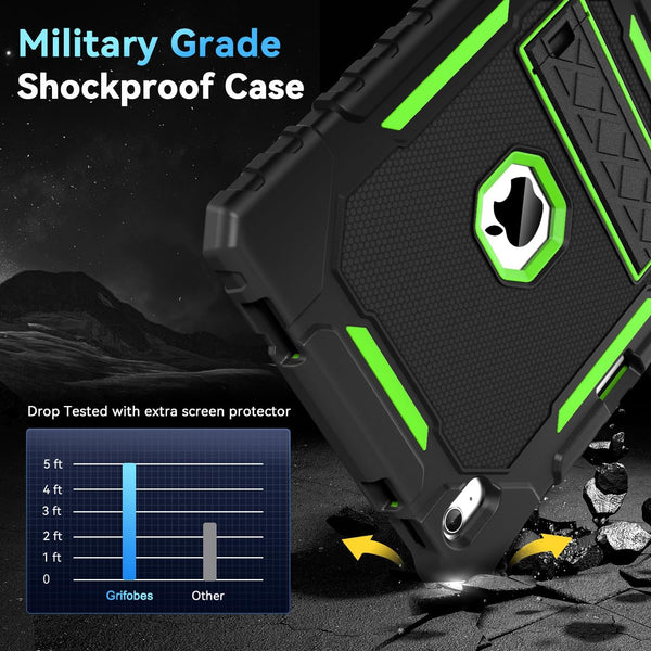 Grifobes for iPad A16 Case 11th Generation 11 inch 2025 / iPad 10th Generation Case 10.9 inch 2022, Heavy Duty Military Grade Shockproof Cover