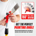 Multi-Angle Paint Brush Extender - High Ceiling Paint Edger Tool, Extension Pole Attachments