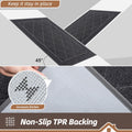 BEQHAUSE Dirt Trapper Door Mat 20" x 32", Doormat Non-Slip, Dark Grey | Entryway Rugs Washable, Dog Door Mat Stain Resistant and Absorbent Welcome