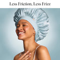Kitsch XL Satin Bonnet for Sleeping - Softer than Silk Hair Bonnet for Women - Secure Fit, Adjustable Night Cap for Curly & Textured Hair -