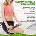 Ecoearth Muscle Roller Stick, Body Massage Stick Lymphatic Drainage Massager for Arm, Shoulder, Back & Leg Myofascial Release, Personal Handheld
