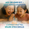 Playz Edible Candy Making Science Kit for Kids Ages 8-12 Years Old - Food Science Chemistry Kid Science Kit with 40 Experiments to Make Your Own